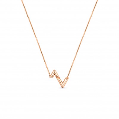 LOUIS VUITTON LV VOLT UPSIDE DOWN PENDANT, PINK GOLD Q93809
